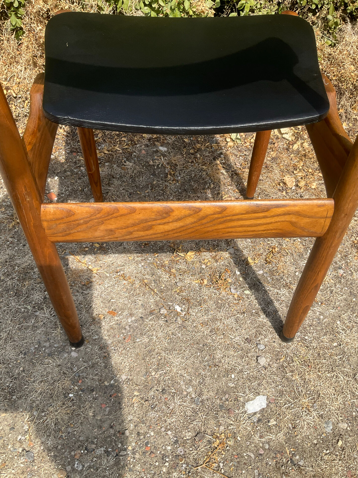 Chaise scandinave des années 60 en palissandre massif 