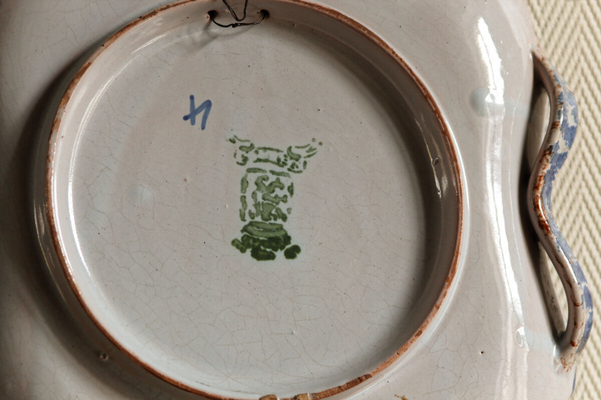 Pair of Nevers earthenware dishes