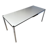 USM Haller desk in pearl grey laminate