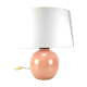 Limoges porcelain by the Ulysse workshops Vintage pink porcelain table lamp circa 1960