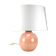 Limoges porcelain by the Ulysse workshops Vintage pink porcelain table lamp circa 1960