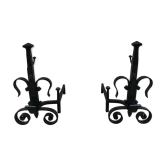 Old pair of chimney racks