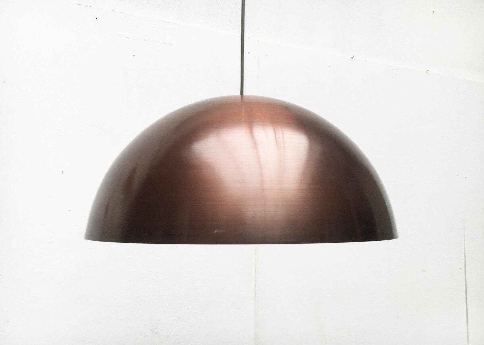 Mid-century copper dome pendant