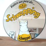 Vintage Schweppes advertising mirror