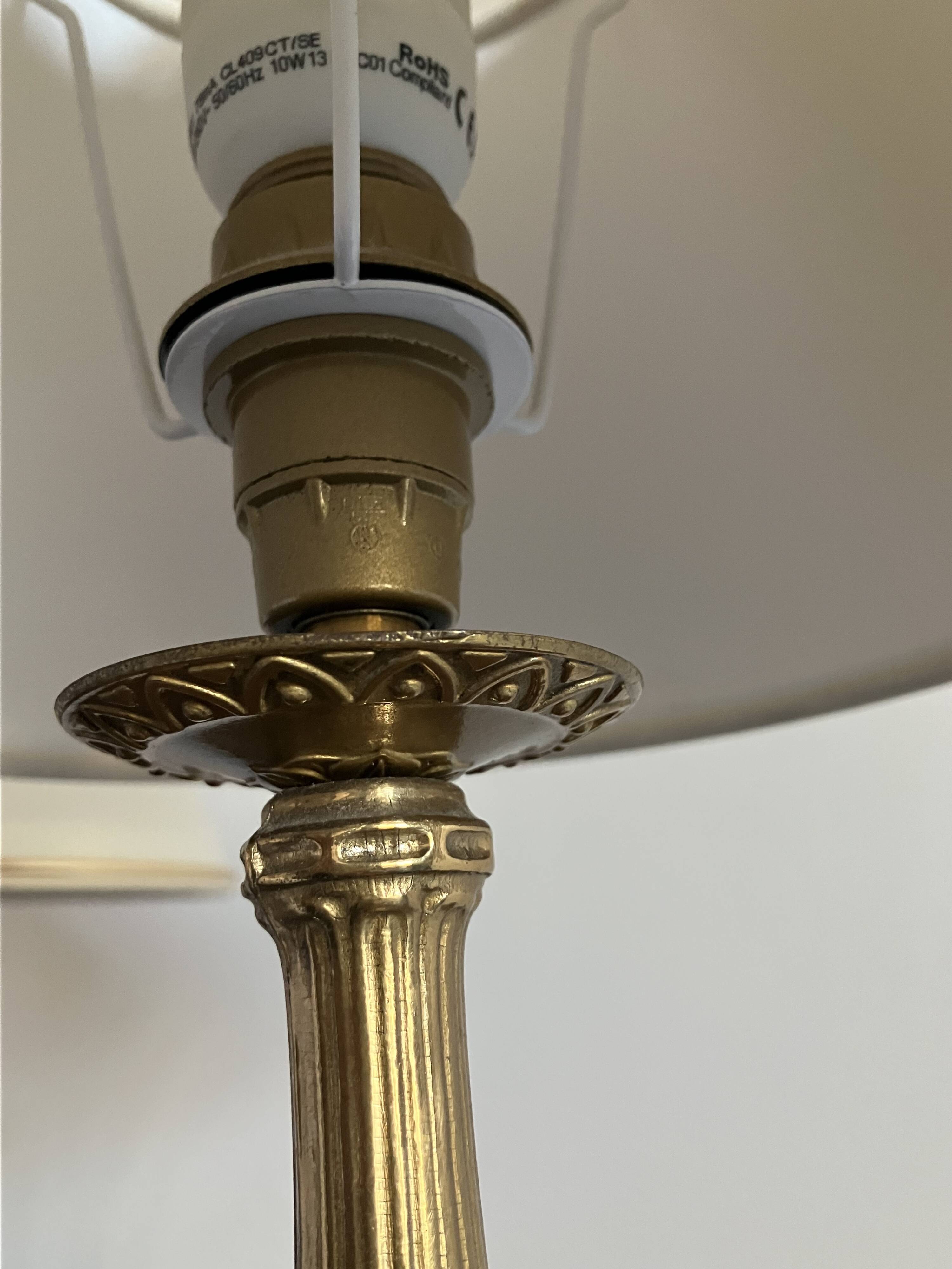 Gilded bronze bedside lamp