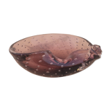 Vacuum amethyst glass pocket by Murano