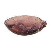 Vacuum amethyst glass pocket by Murano