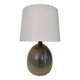 Lampe céramique, câble tissu 2M, abat-jour coton