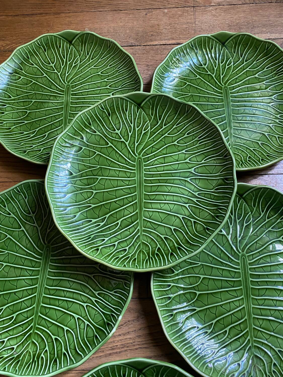Vintage Gien cabbage plates