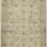1980s 289 cm x 380 cm beige wool carpet