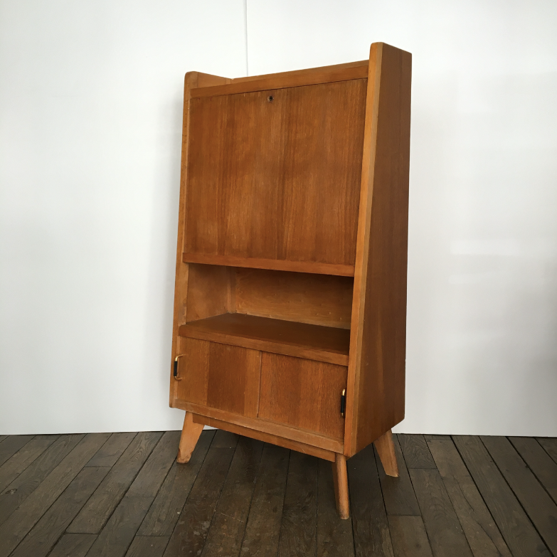 Vintage secretary in light wood