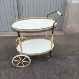 Vintage ivory and brass service