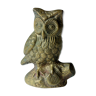 Brass paperweight owl, vintage from the 1960s