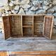 Bamboo and rattan shelf 2 doors
