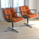 Pair of chairs by Charles Pollock, 1st edition, Edition Knoll