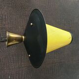 French lantern pendant lamp in the style of Mathieu Mategot, 1950s