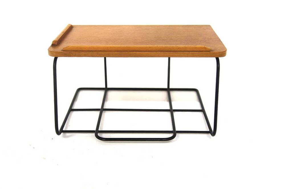 Wall shelf, Scandinavian teak bedside table, Sweden, 1950