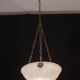 Liberty white alabaster chandelier, 1940s