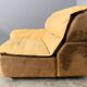 Bogo sofa in leather and suede, by Carlo Bartoli for Rossi di Albizzate