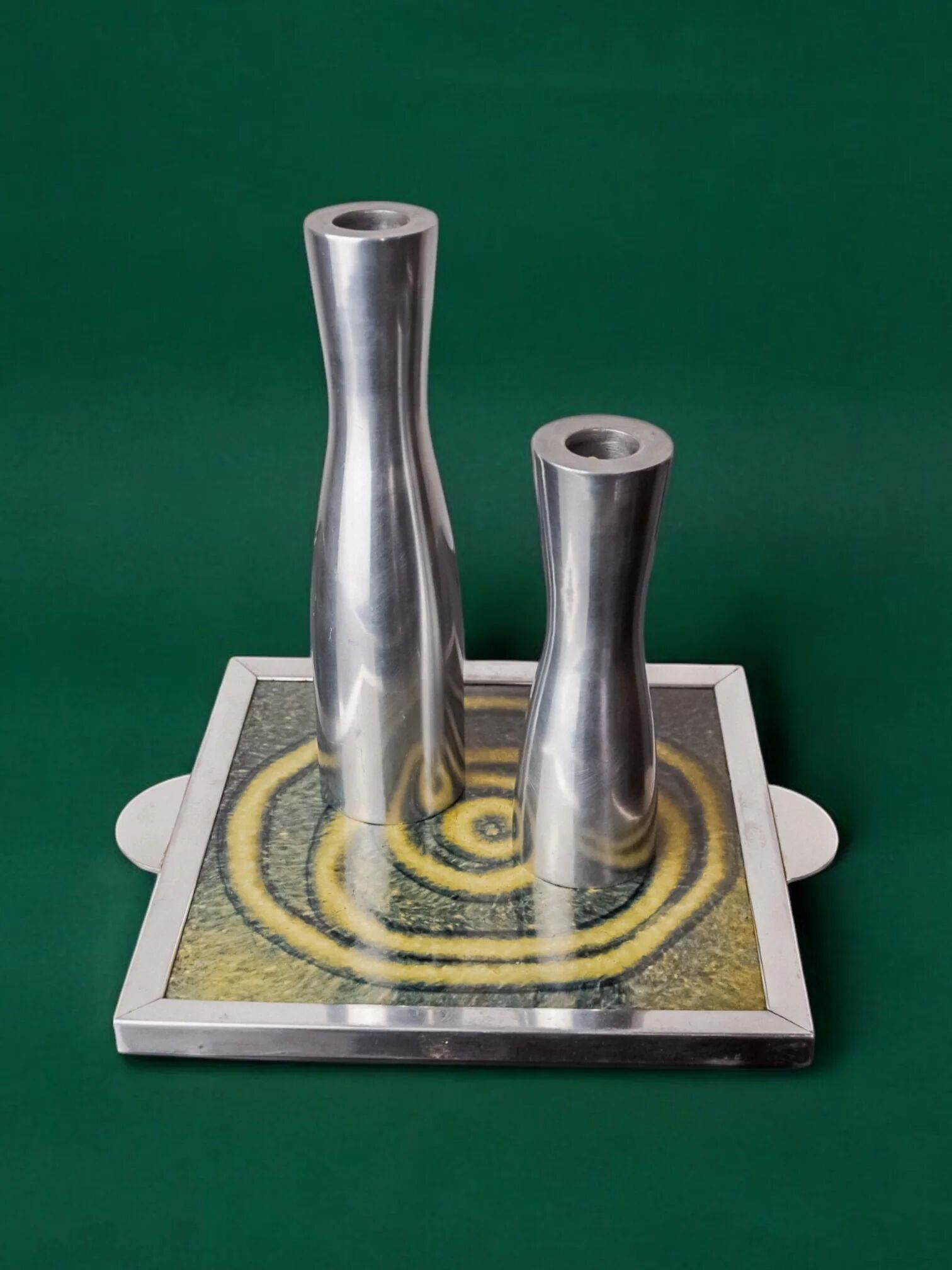 Space age spiral ceramic trivet, Spain, 1970s