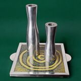 Space age spiral ceramic trivet, Spain, 1970s