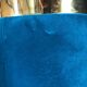 Stool velvet blue duck Red Edition
