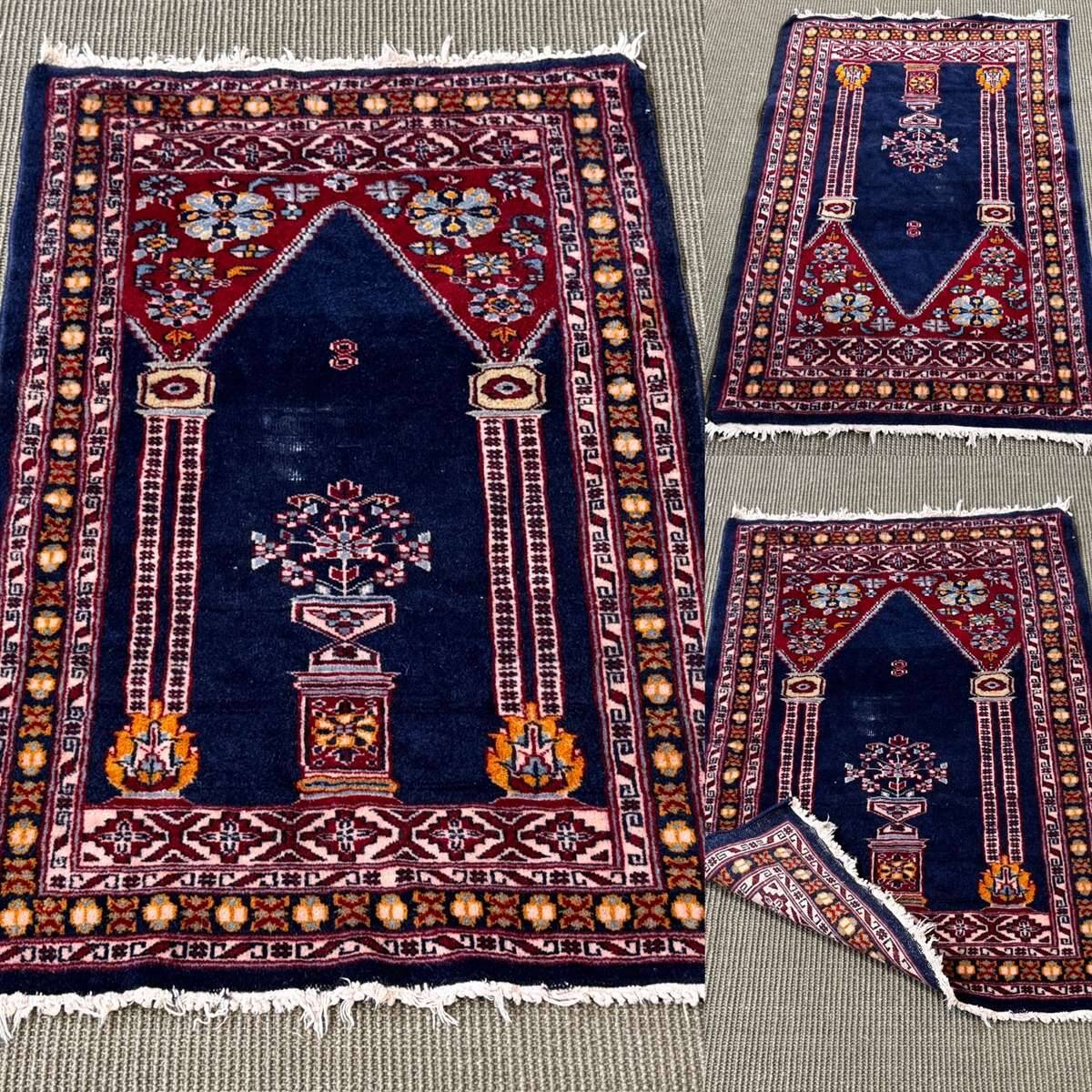 Handmade wool Iranian rug - 95x61cm