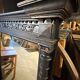 Large antique wooden mirror