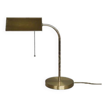 Lampe de Bureau Mid-Century Moderne en Laiton Doré avec Chaîne de Karstadt AG, Allemagne, 1970s