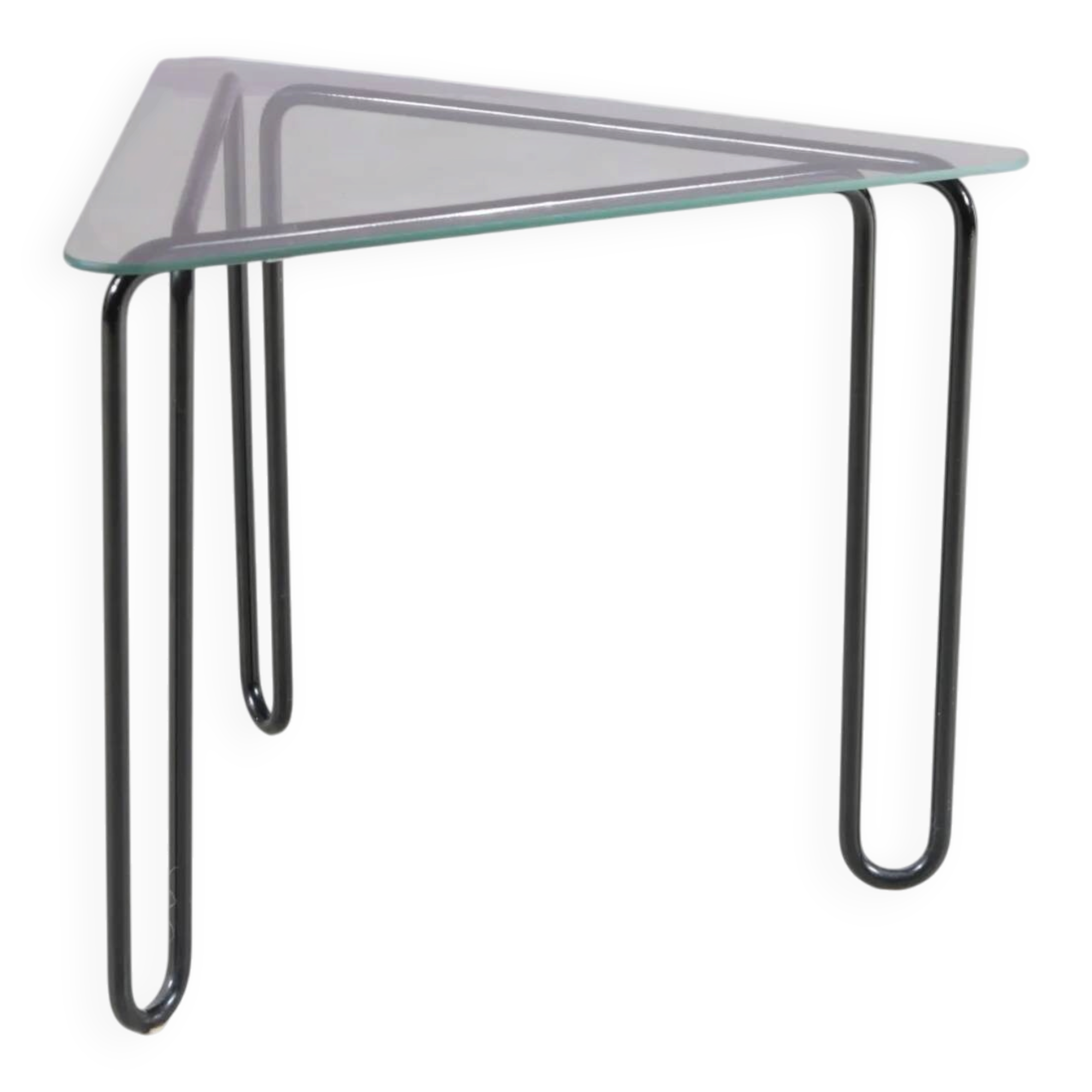1980s wire metal side table from the Netherlands