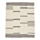 7x9 Grey & Beige Anatolian Flatweave Kilim Rug, 225x276 Cm