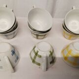 Lot d' anciennes tasses Torchons Vintage