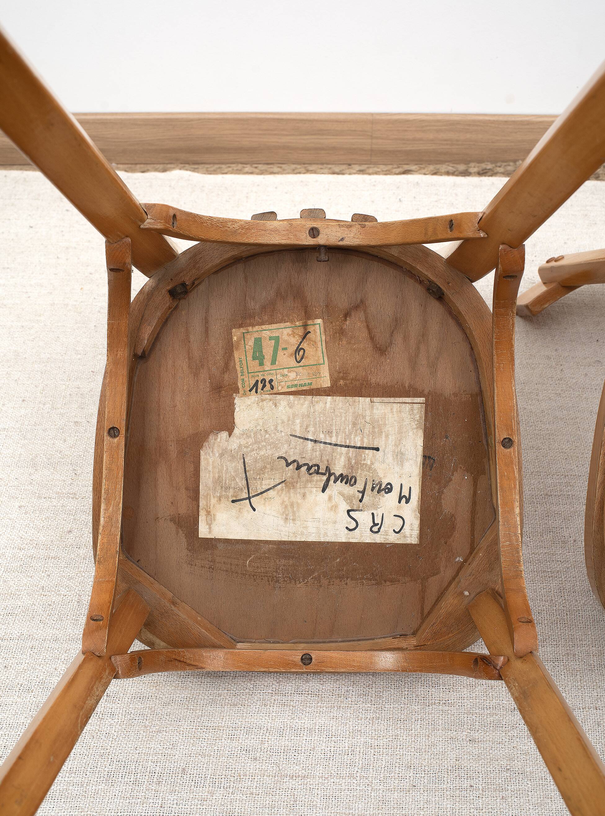 BAUMANN bentwood bistro chairs, set of 4