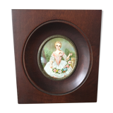 Miniature portrait style Louis XV