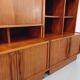 Vintage Scandinavian double bookcase in teak from the 60s