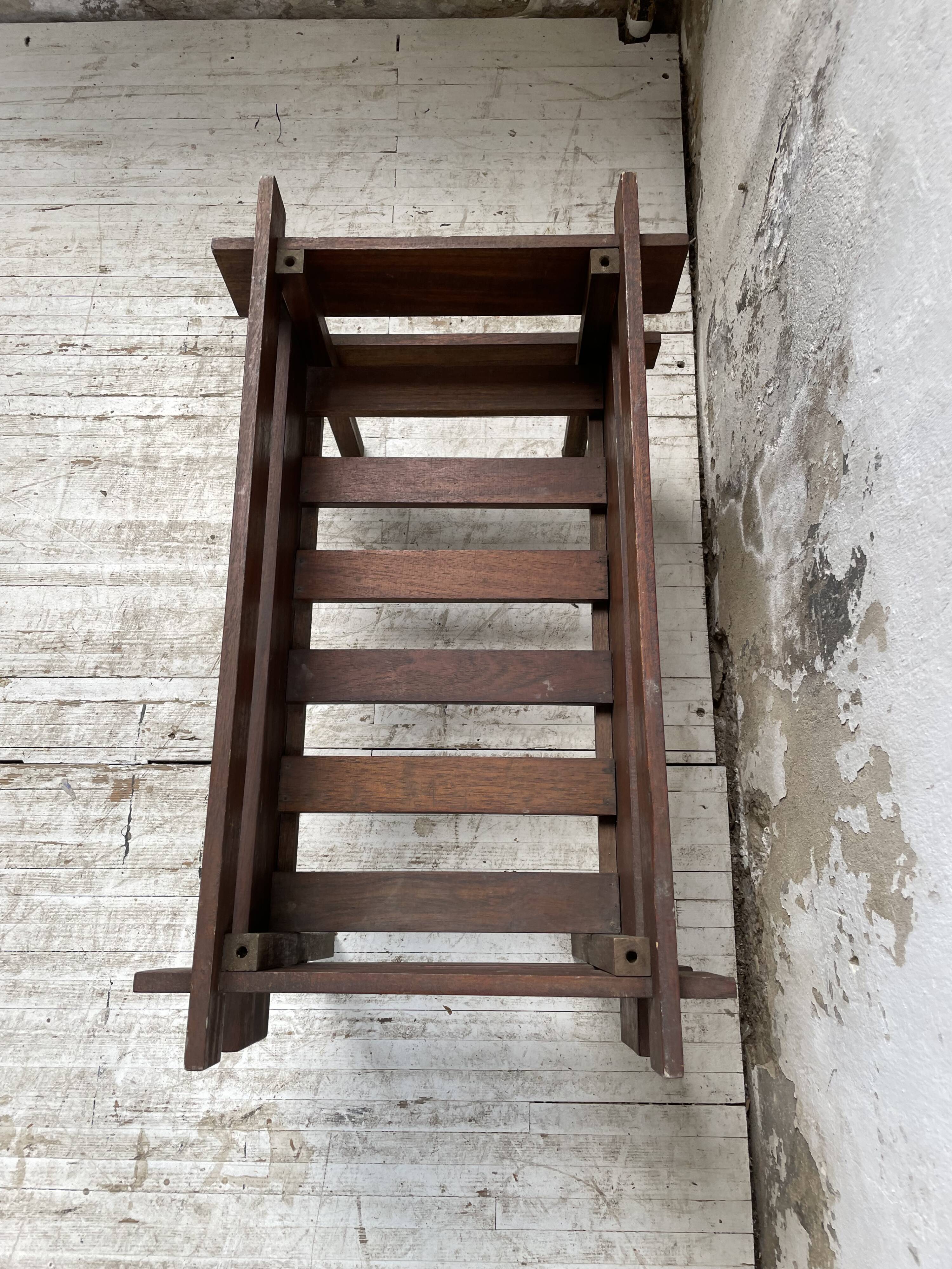 Small modernist oak planter from the 1950s