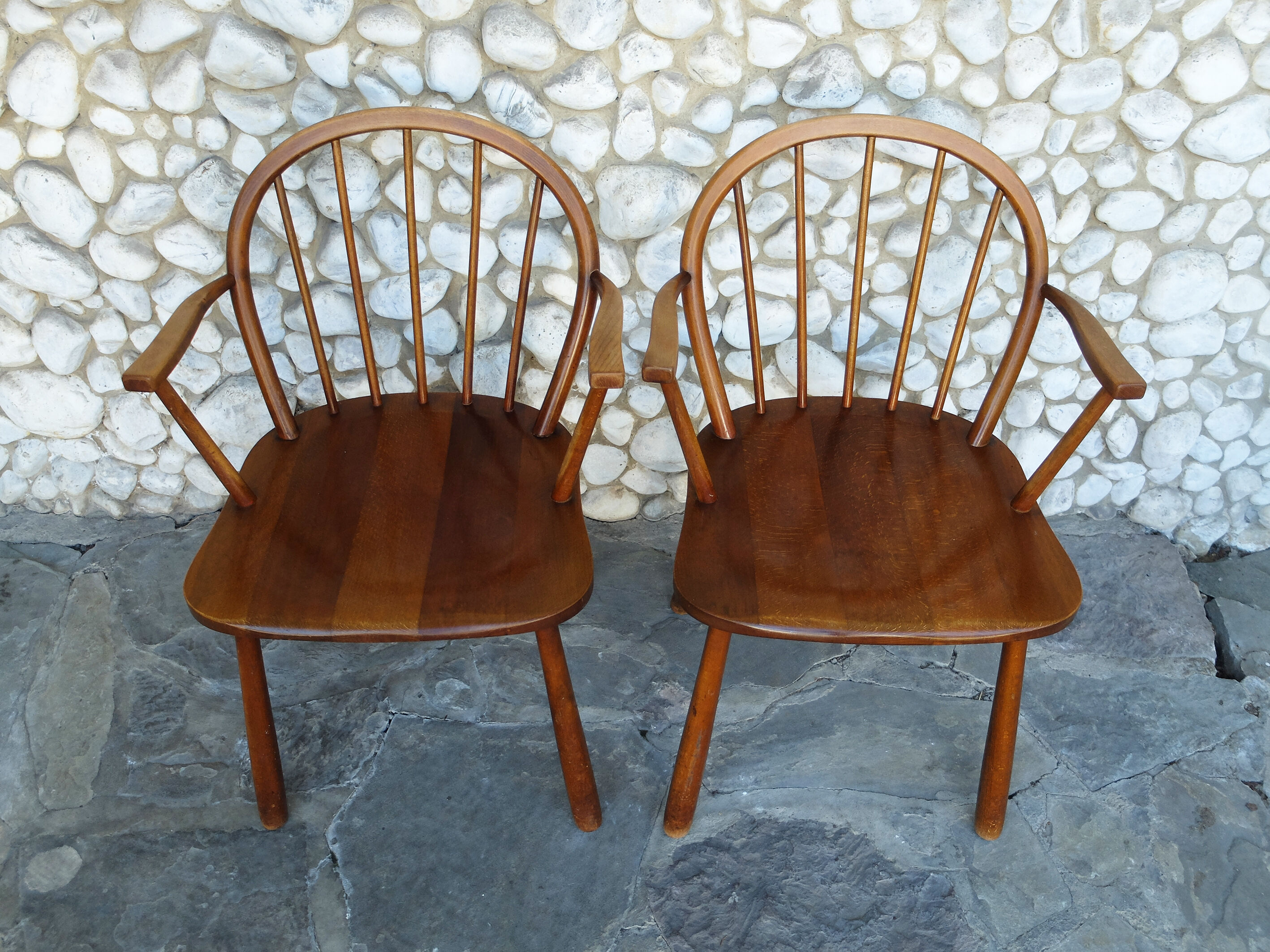 Pair of Scandinavian bars with solid wood Denmark