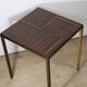 Vintage side table in rosewood & bronze – 1960s