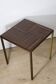 Vintage side table in rosewood & bronze – 1960s