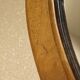 Oval mirror wooden frame 126 cm