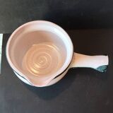 French artisanal ceramics – decorative pan in Capron style – year