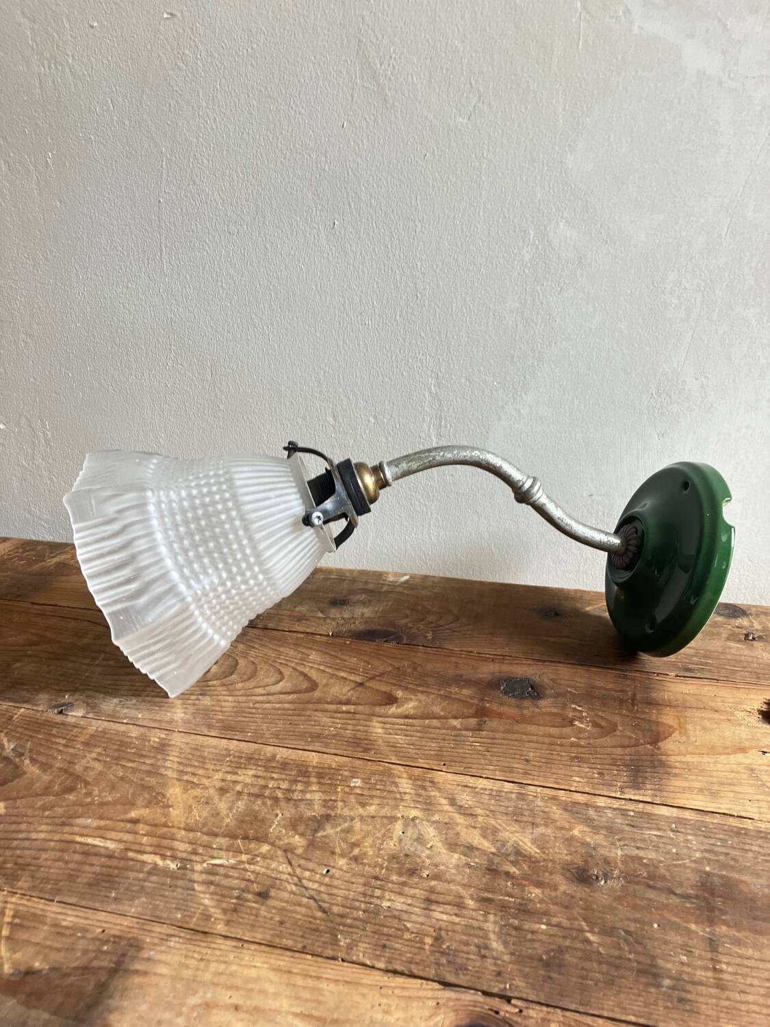 Vintage swan neck wall light