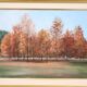 Autumn Landscape, Oil On Canvas Cardboard, Italy 20th Century