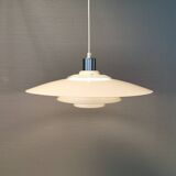 Grande suspension à multiples couches d'abat-jour, danoise années 1980-90, de Design-Light, modèle Korfu.