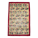 Ruby Red Vintage Floral Turkish Rug, Handmade Wool Carpet, 202x309 Cm