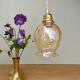 Vintage amber glass tulip pendant light