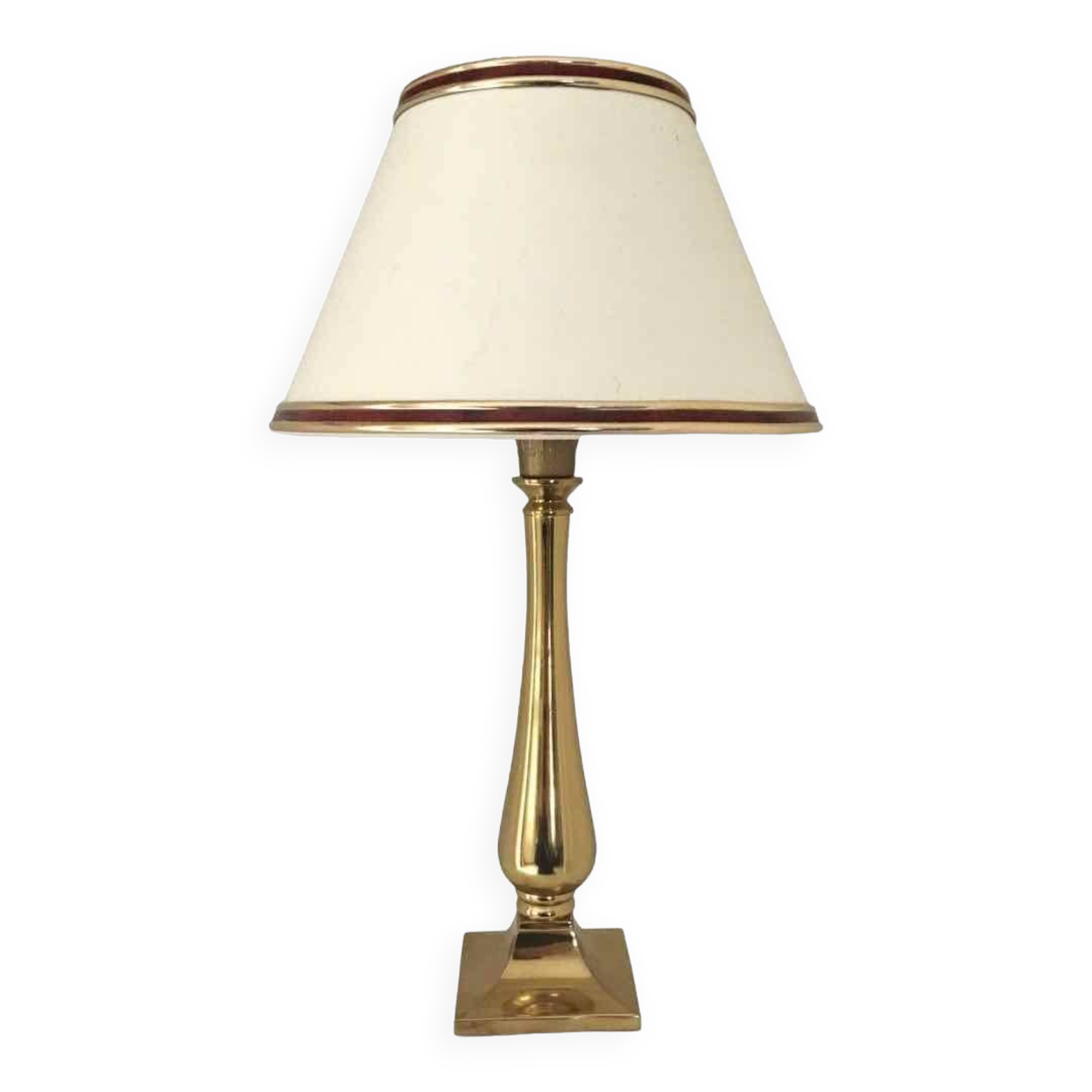Brass base bedside lamp