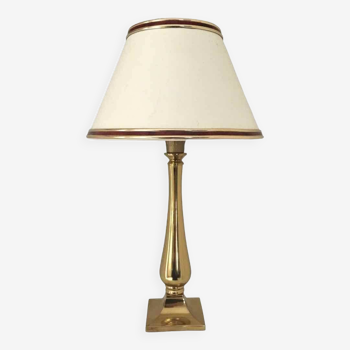 Brass base bedside lamp