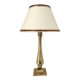 Brass base bedside lamp