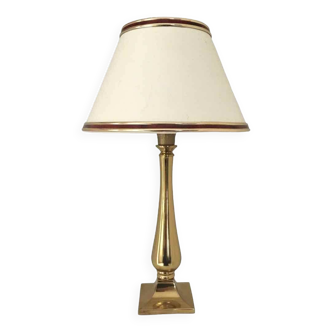 Brass base bedside lamp